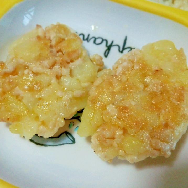 離乳食 後期 鶏挽肉とじゃがいものおやき レシピ 作り方 By あいぼそ 楽天レシピ 離乳食 後期 鶏挽肉とじゃがいものおやき レシピ 作り方 By あいぼそ 楽天レシピ